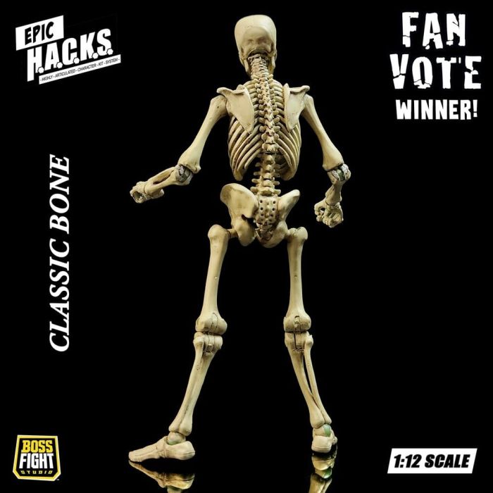Epic H.A.C.K.S. Action Figure 1/12 Skeleton Blank Classic Bone