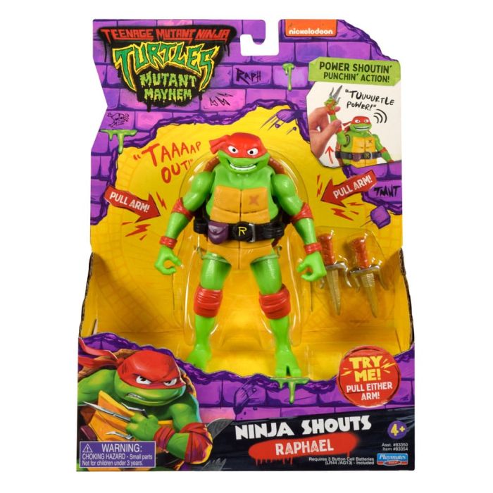 Teenage Mutant Ninja Turtles: Mutant Mayhem Ninja Shouts Action Figure Raphael 14 cm