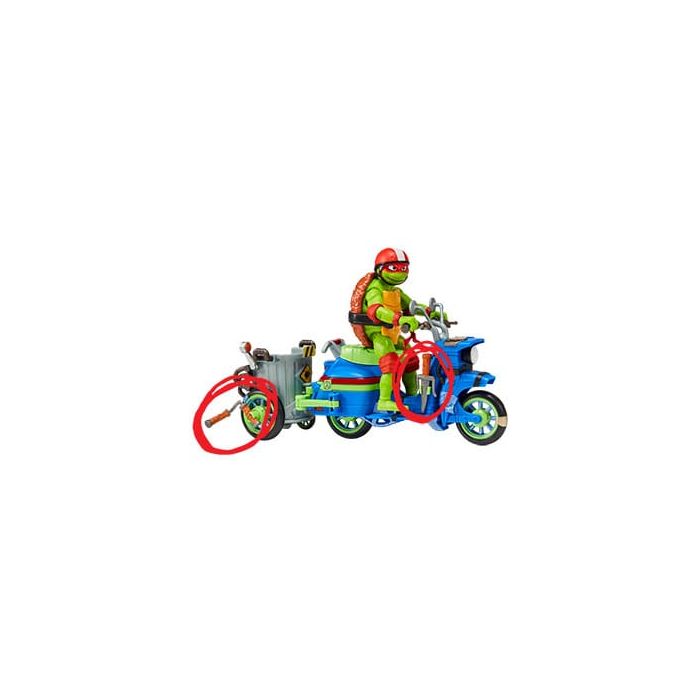 Teenage Mutant Ninja Turtles: Mutant Mayhem Action Figure Raphael & Scooter with Sidecar 11 cm