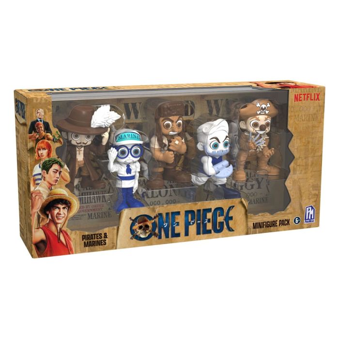 One Piece Mini figures Set Prates & Marines 6 cm 