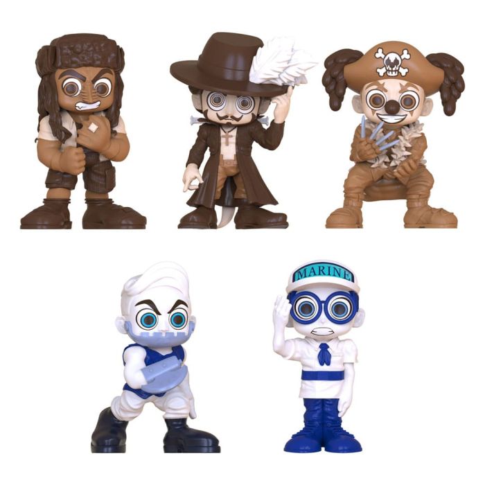 One Piece Mini figures Set Prates & Marines 6 cm 