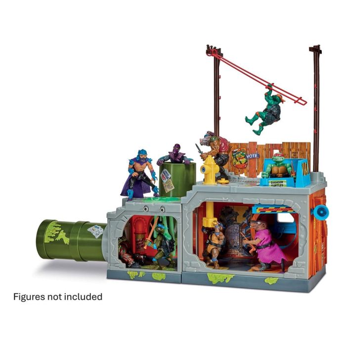Teenage Mutant Ninja Turtles Building Secret Sewer Lid Playset Mutant Module heo EU Exclusive 30 cm 
