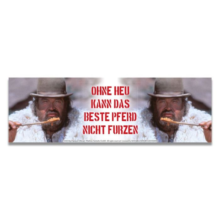Bud Spencer Enamel Mug Ohne Heu kann das beste Pferd... 