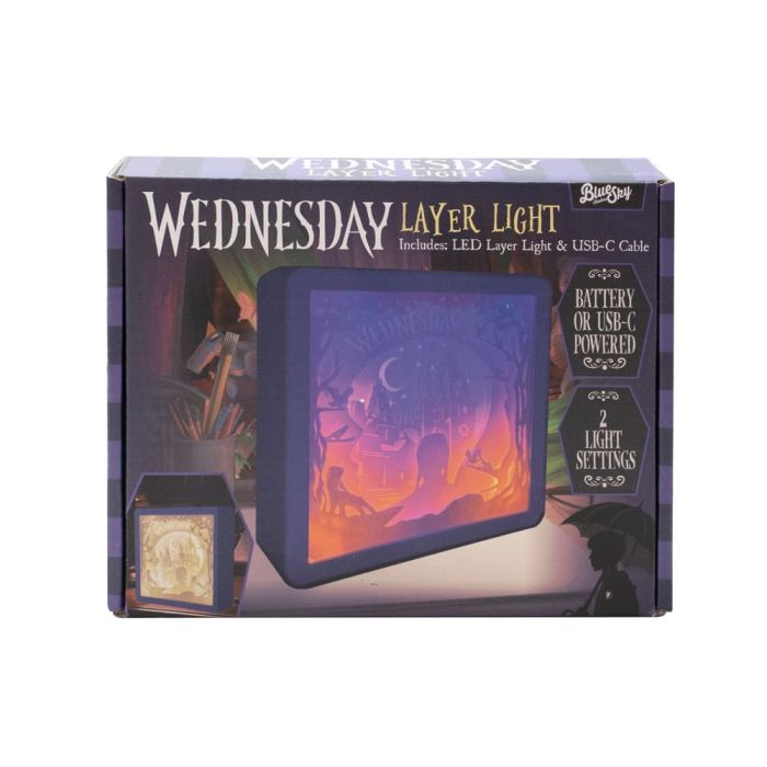 Wednesday Layer Light Lamp Wednesday Silhouette 22 cm 