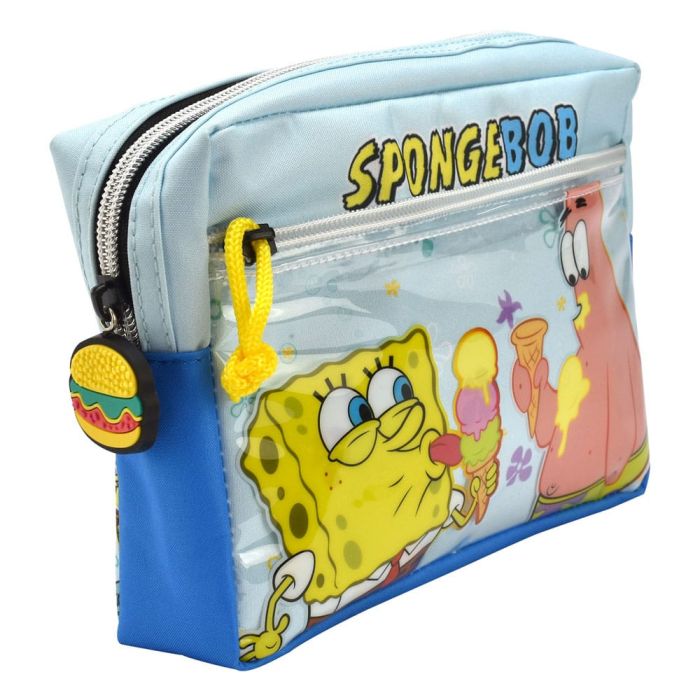 SpongeBob SquarePants Multi Pocket Pencil Case Icons 