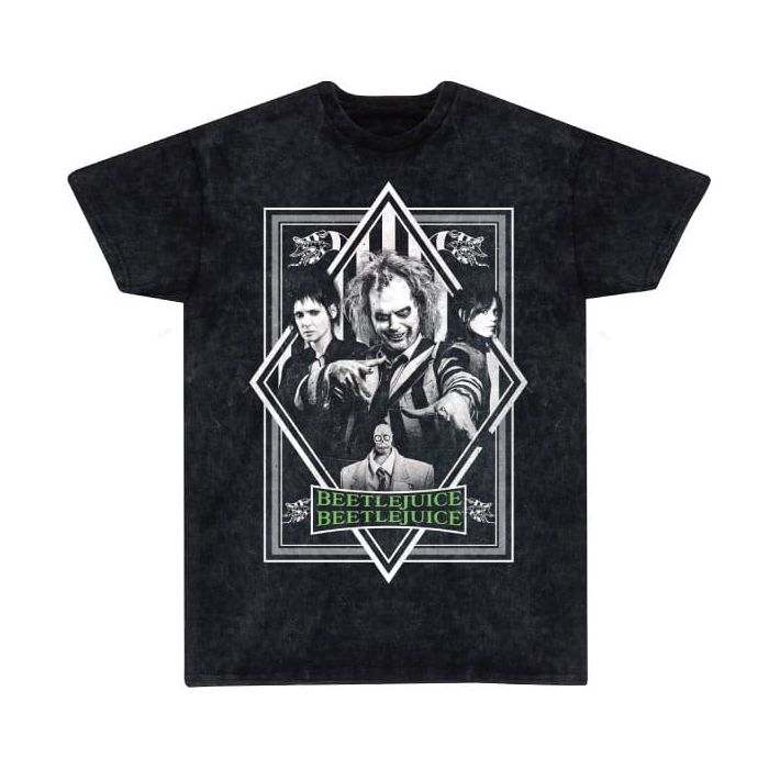 Beetlejuice 2 T-Shirt Poster Snow Wash Size L