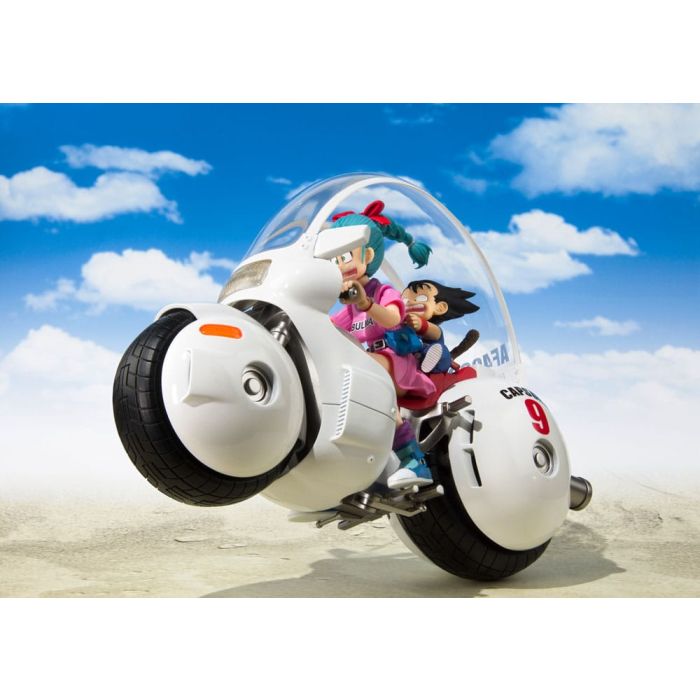 Dragon Ball S.H. Figuarts Vehicle with Figure Bulma's Motorcycle Hoipoi Capsule No. 9 17 cm