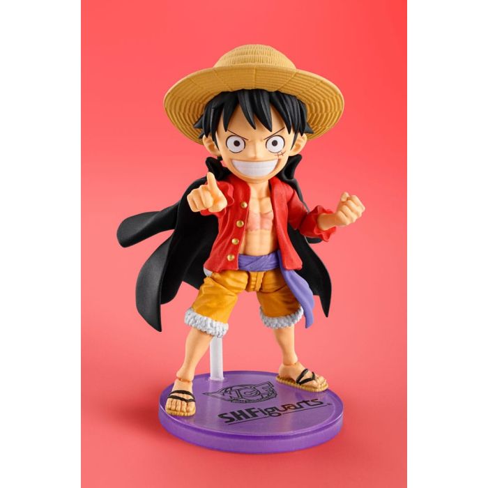 One Piece World Collactable Figures x S.H. Figuarts Action Figure Monkey D. Luffy 8 cm      