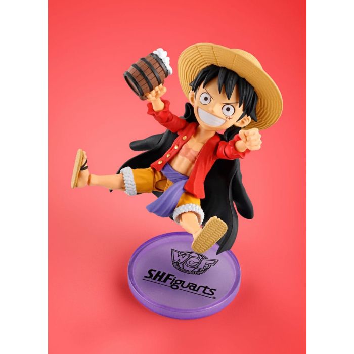 One Piece World Collactable Figures x S.H. Figuarts Action Figure Monkey D. Luffy 8 cm      