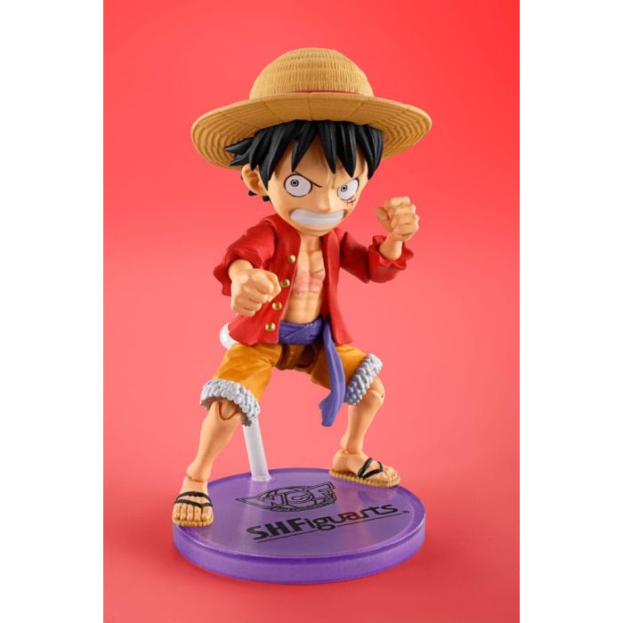 One Piece World Collactable Figures x S.H. Figuarts Action Figure Monkey D. Luffy 8 cm      