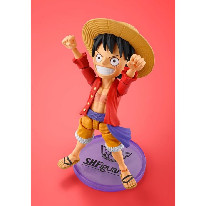 One Piece World Collactable Figures x S.H. Figuarts Action Figure Monkey D. Luffy 8 cm      