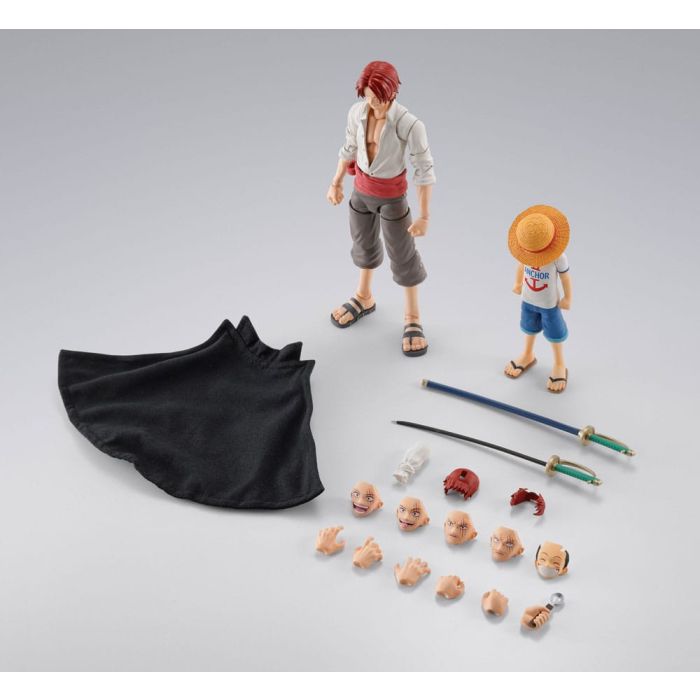 One Piece S.H.Figuarts Action Figure 2-Pack Shanks & Monkey D. Luffy Childhood Ver. 
