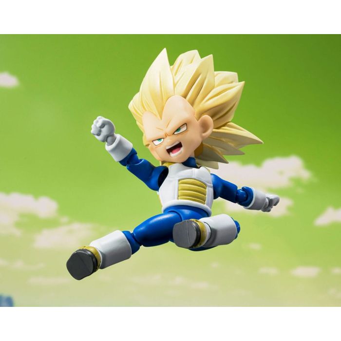 Dragon Ball S.H.Figuarts Action Figure Super Saiyan Level 3 Vegeta (mini) Daima 8 cm        