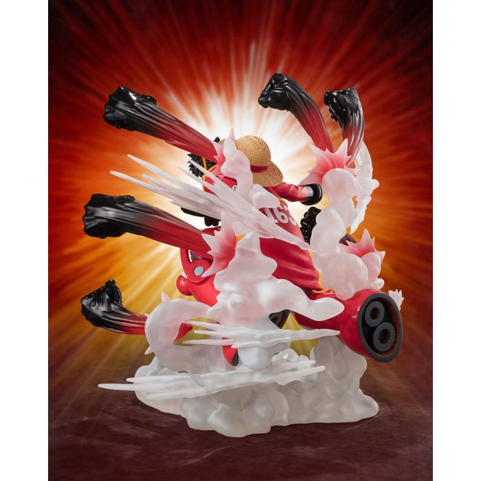 One Piece Figuarts ZERO Extra Battle PVC Statue Monkey D. Luffy -Gum Gum Hawk Gatling- 19 cm     