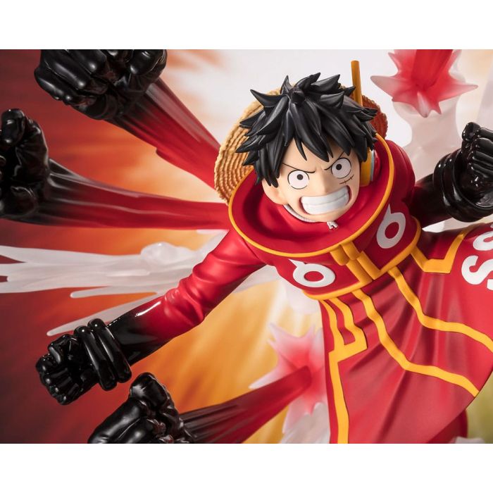 One Piece Figuarts ZERO Extra Battle PVC Statue Monkey D. Luffy -Gum Gum Hawk Gatling- 19 cm     
