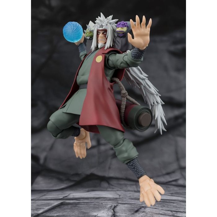 Naruto S.H.Figuarts Action Figure Jiraiya Hidden Leaf Heroic Master Sage (Sage Mode Set) 17 cm