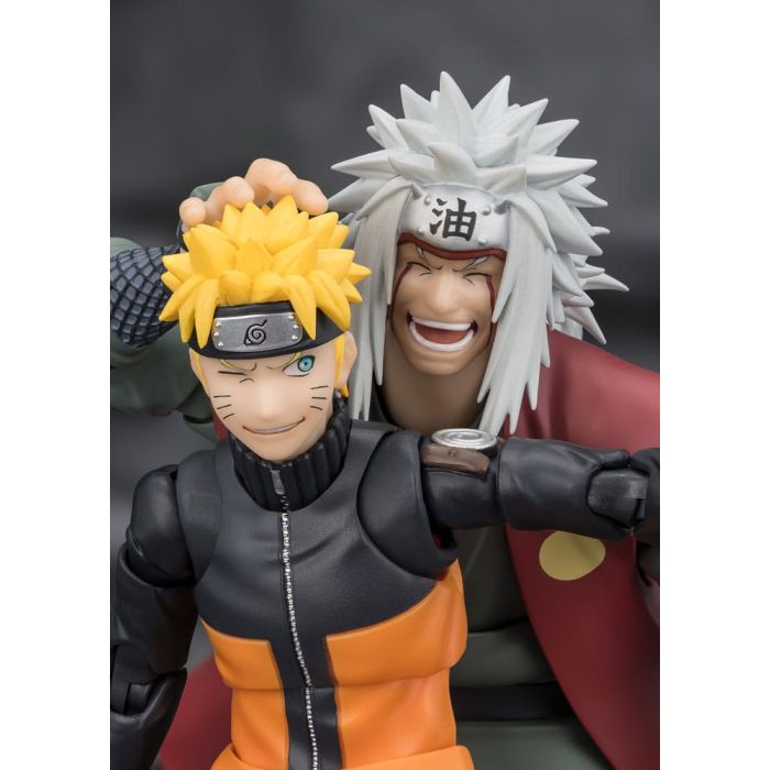 Naruto S.H.Figuarts Action Figure Jiraiya Hidden Leaf Heroic Master Sage (Sage Mode Set) 17 cm