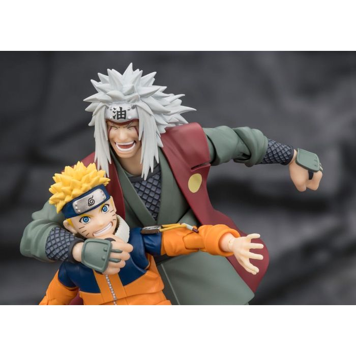 Naruto S.H.Figuarts Action Figure Jiraiya Hidden Leaf Heroic Master Sage (Sage Mode Set) 17 cm