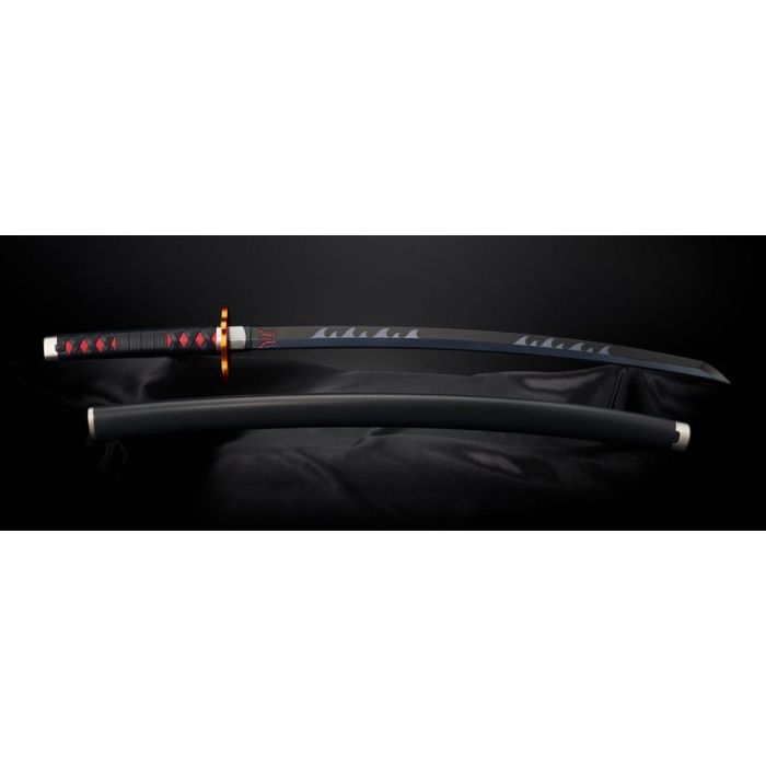 Demon Slayer: Kimetsu no Yaiba Proplica Replica 1/1 Nichirin Sword (Tanjiro Kamado) Kyojuro Rengoku´s Sword Gueard Ver. 88 cm
