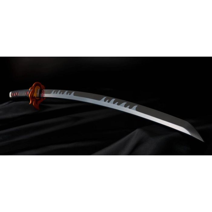 Demon Slayer: Kimetsu no Yaiba Proplica Replica 1/1 Nichirin Sword (Tanjiro Kamado) Kyojuro Rengoku´s Sword Gueard Ver. 88 cm