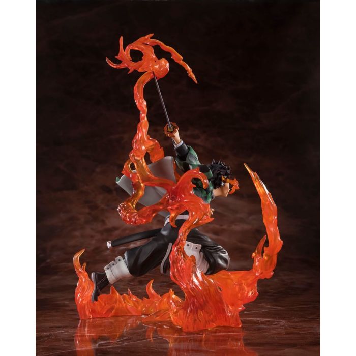 Demon Slayer: Kimetsu no Yaiba FiguartsZERO PVC Statue Kamado Tanjiro (Kyojuro Rengoku's Sword Guard Ver.) 19 cm