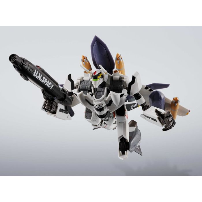 Macross 7 Hi-Metal R Action Figure VF-0S Phoenix (Roy Focker Use) & QF-2200D-B Ghost Set 14 cm
