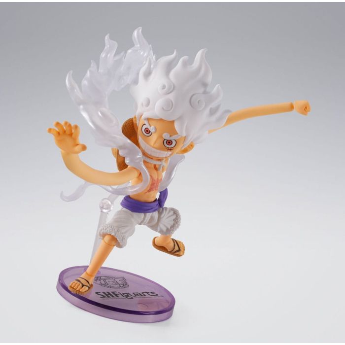 One Piece World Collactable Figures x S.H. Figuarts Action Figure Monkey D. Luffy Gear 5 8 cm         