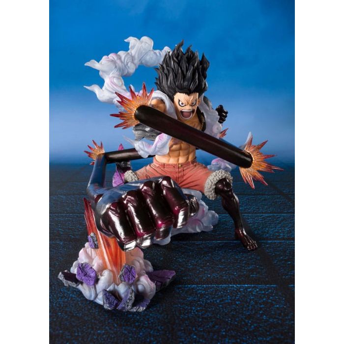 One Piece Figuarts ZERO Extra Battle PVC Statue Monkey D. Luffy Gear 4 Snake Man King Cobra 21 cm