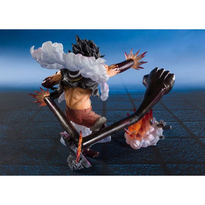 One Piece Figuarts ZERO Extra Battle PVC Statue Monkey D. Luffy Gear 4 Snake Man King Cobra 21 cm