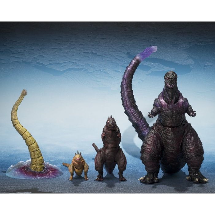Godzilla 2016 S.H.MonsterArts Action Figures 3-Pack The Second Form, Thrid Form, Giant Unidentified Creature Set 