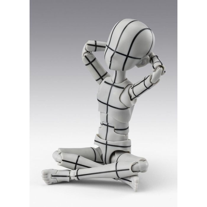 S.H.Figuarts Action Figure Body-Kun -Ken Sugimori- Edition -Wireframe- (Gray Color Ver.) 13 cm