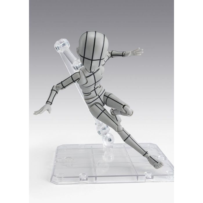 S.H.Figuarts Action Figure Body-Kun -Ken Sugimori- Edition -Wireframe- (Gray Color Ver.) 13 cm