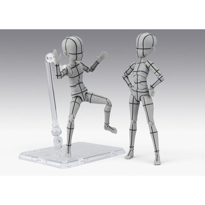 S.H.Figuarts Action Figure Body-Kun -Ken Sugimori- Edition -Wireframe- (Gray Color Ver.) 13 cm