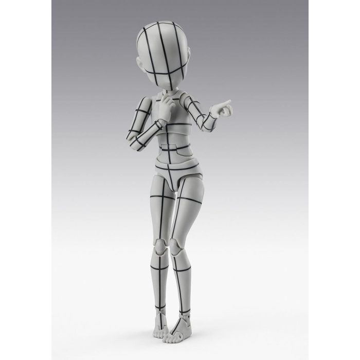 S.H.Figuarts Action Figure Body-Chan -Ken Sugimori- Edition -Wireframe- (Gray Color Ver.) 13 cm