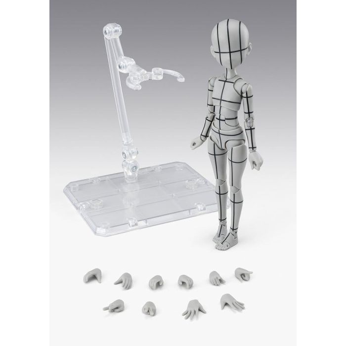 S.H.Figuarts Action Figure Body-Chan -Ken Sugimori- Edition -Wireframe- (Gray Color Ver.) 13 cm