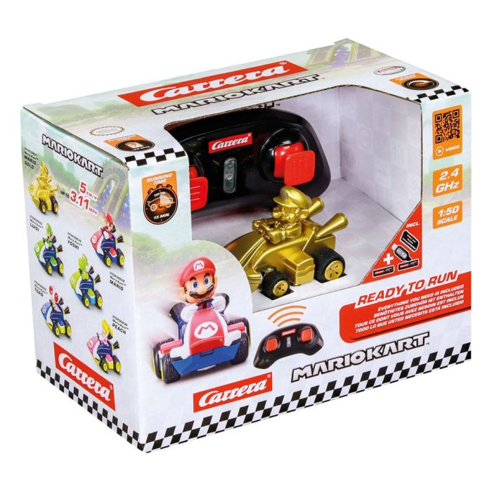 Super Mario Kart RC remote-controlled Car 1/50 2.4GHz Mini Mario Gold 