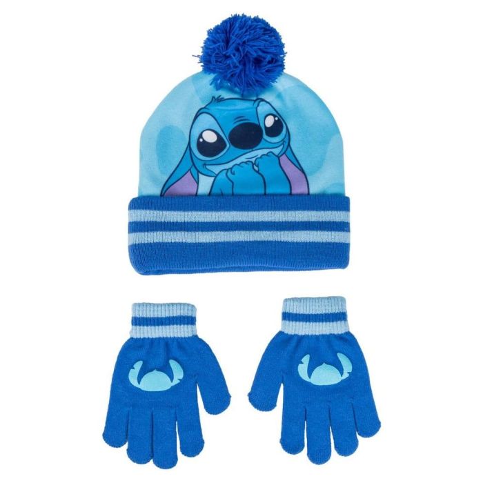 Lilo & Stitch Beanie & Gloves 2-Set Blue