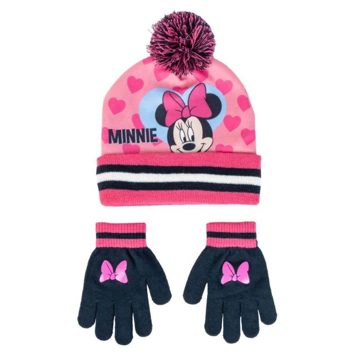 Disney Beanie & Gloves 2-Set Minnie Mouse