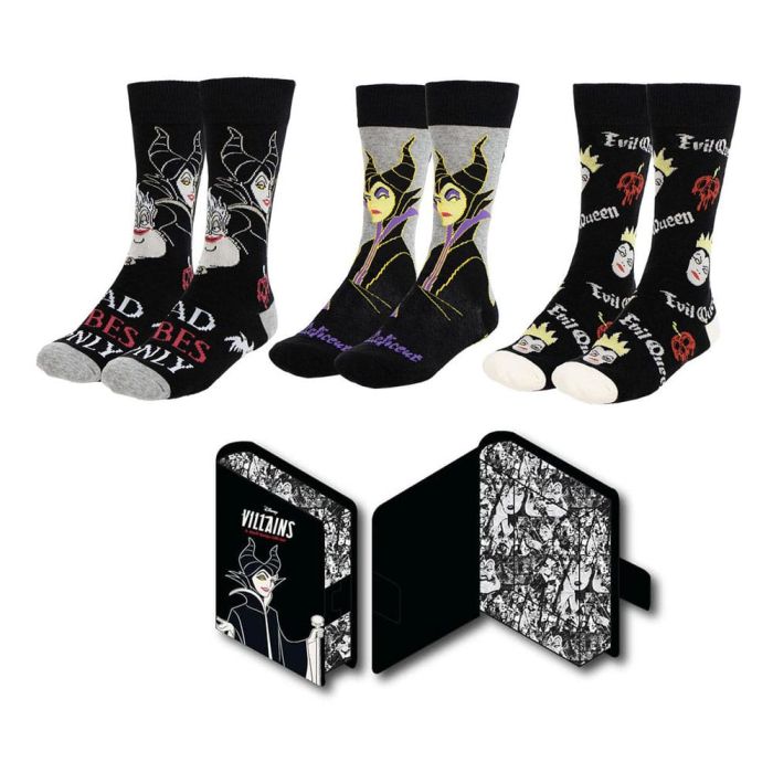 Disney Villains Socks 3-Pack 36-43   