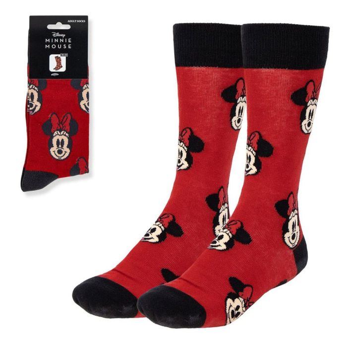 Disney Socks Minnie Face Red 36-43  