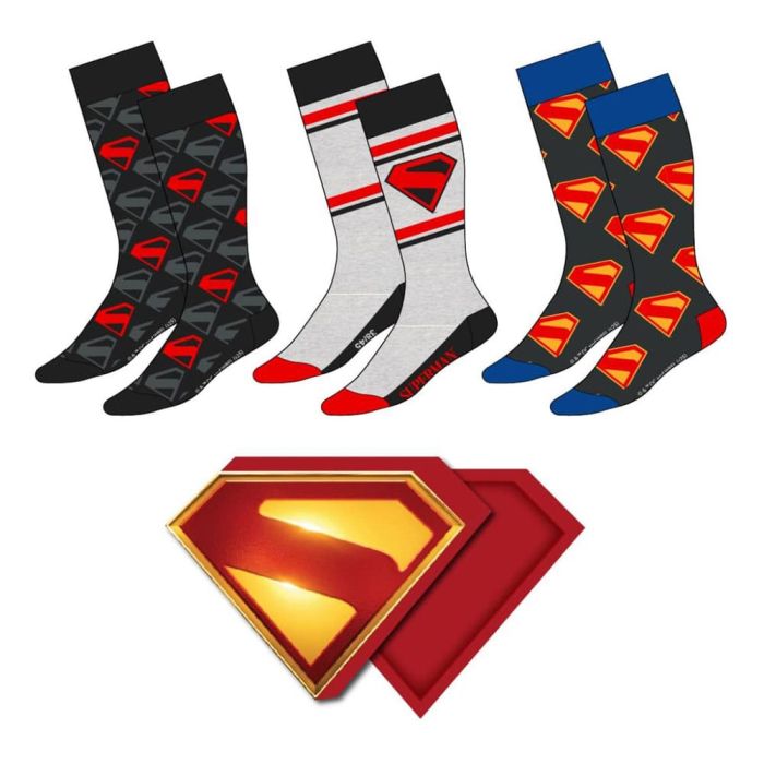 DC Comics Socks 3-Pack Superman 38-45