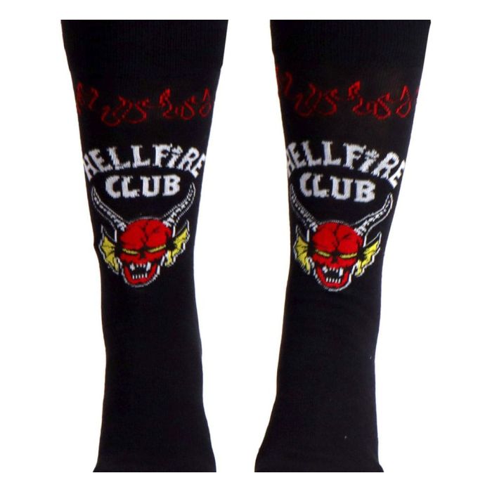 Stranger Things Socks Hellfire Club Black 38-45 