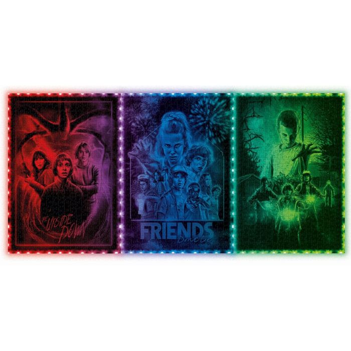 Stranger Things Metamorphic Art Collection Jigsaw Puzzle with Light-Up Effect The Upside (520 pieces)