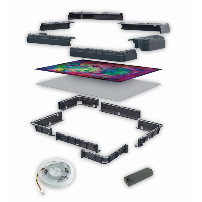 Stranger Things Metamorphic Art Collection Jigsaw Puzzle with Light-Up Effect The Upside (520 pieces)