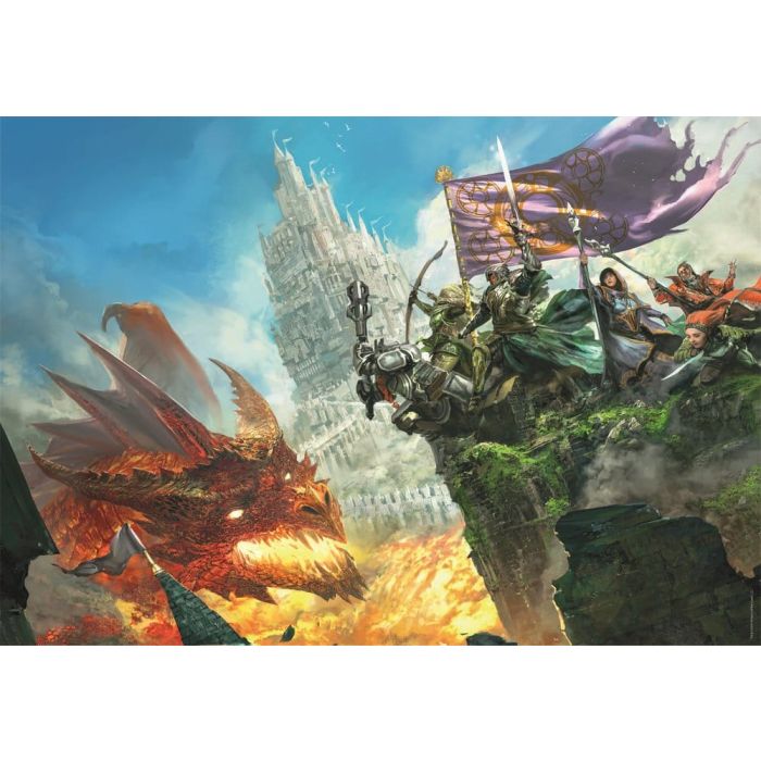 Dungeons & Dragons Gaming Puzzle Collection Jigsaw Puzzle Attack of the Dragon (500 pieces)