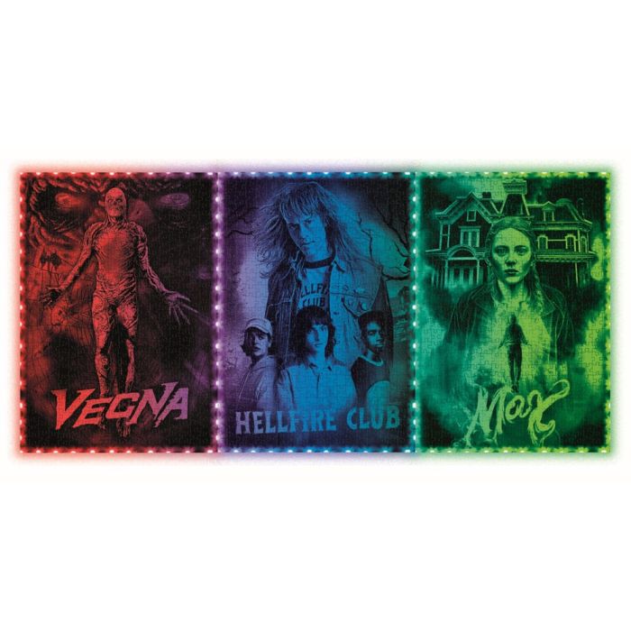 Stranger Things Metamorphic Art Collection Jigsaw Puzzle with Light-Up Effect Vecna (520 pieces)