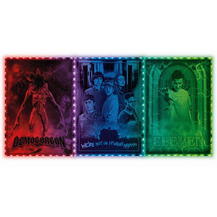 Stranger Things Metamorphic Art Collection Jigsaw Puzzle with Light-Up Effect Demogorgon (520 pieces)