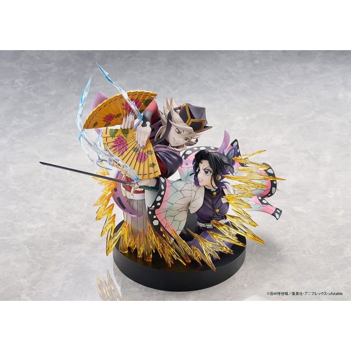 Demon Slayer: Kimetsu no Yaiba PVC Figures 2-Pack Shinobu Kocho & Doma 18 cm