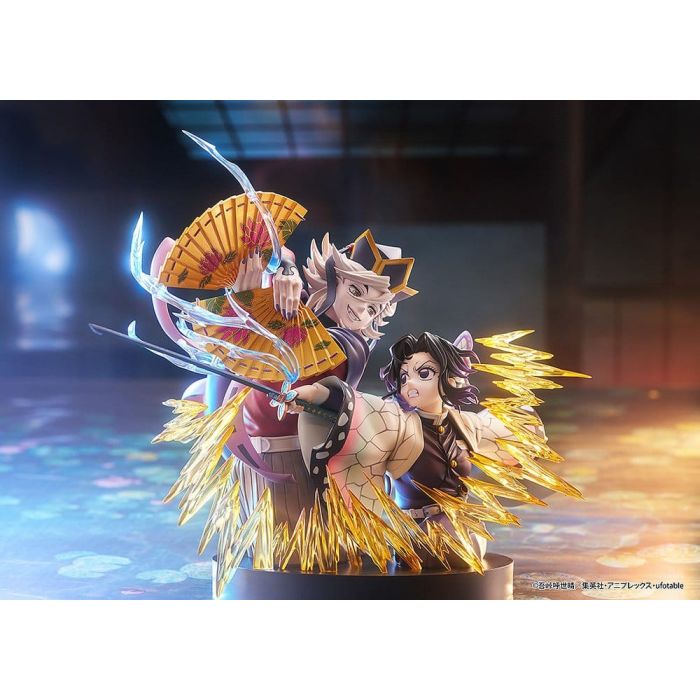 Demon Slayer: Kimetsu no Yaiba PVC Figures 2-Pack Shinobu Kocho & Doma 18 cm