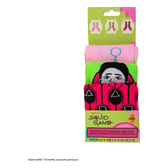 Squid Game Socks 3-Pack 